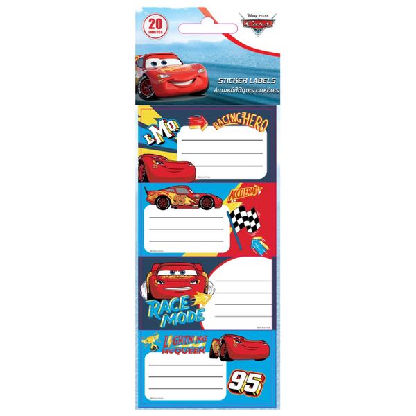 Διακάκης Διακάκης Disney Cars 5 Φύλλα Αυτοκόλλητα