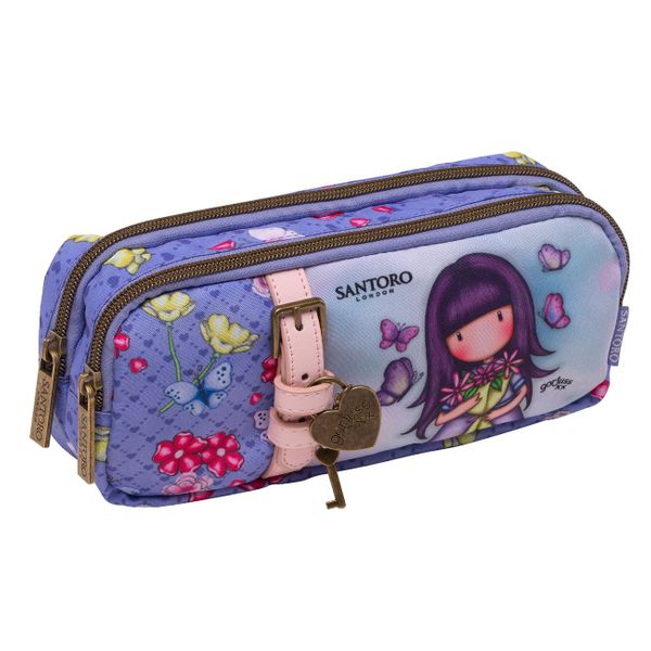 Santoro Διπλή Λιλά Gorjuss Κασετίνα
