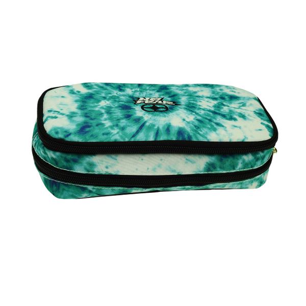 No Fear Βαρελάκι Οβάλ Tie Dye Turquoise And White 347 - 97141 Κασετίνα