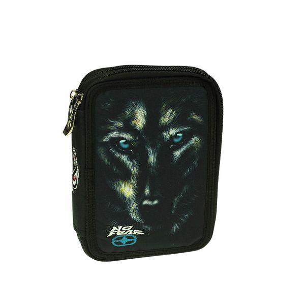 No Fear Διπλή Black Wolf 348 - 02100 Κασετίνα