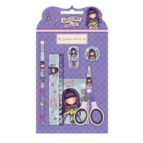 Santoro Λιλά Gorjuss Σετ Σχολικό