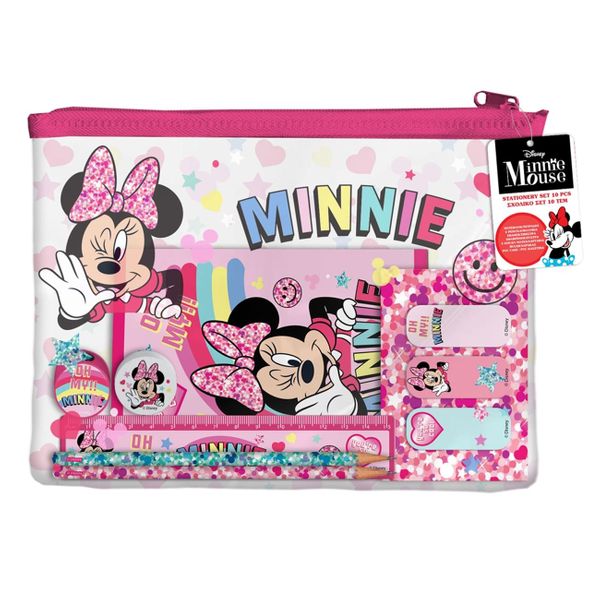 Διακάκης Τσαντάκι Minnie Mouse Σετ Σχολικό
