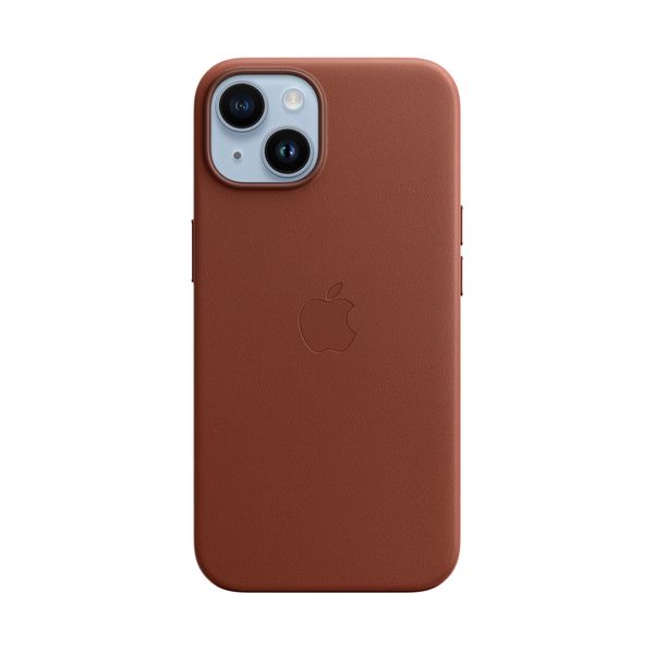 Apple iPhone 14 Leather Case with MagSafe Umber Θήκη Κινητού