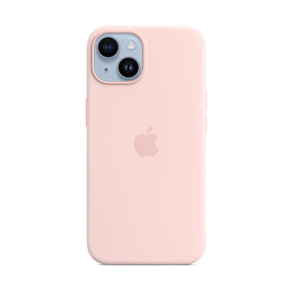 Apple iPhone 14 Silicone Case with MagSafe Chalk Pink Θήκη Κινητού