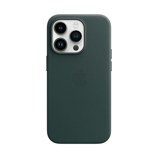 Apple iPhone 14 Pro Leather Case with MagSafe Forest Green Θήκη Κινητού