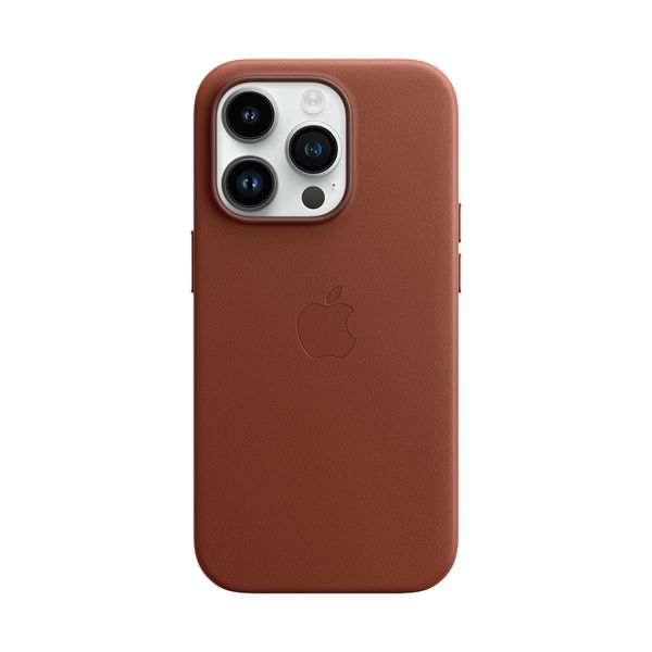 Apple iPhone 14 Pro Leather Case with MagSafe Umber Θήκη Κινητού