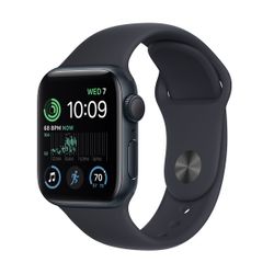 Apple Watch SE GPS 40mm Midnight Aluminium Case with Midnight Sport Band Regular