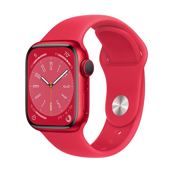 Apple Watch Series 8 GPS 41mm (PRODUCT)RED Aluminium Case with (PRODUCT)RED Sport Band Regular