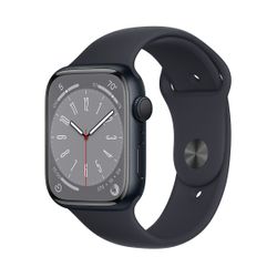 Apple Watch Series 8 GPS 45mm Midnight Aluminium Case with Midnight Sport Band Regular