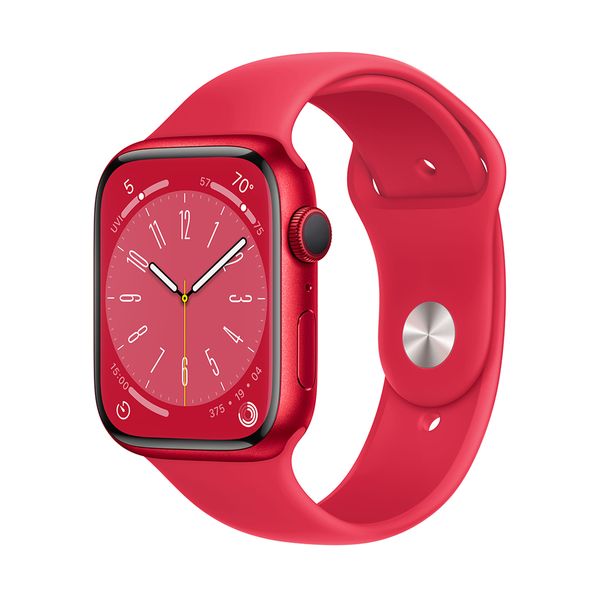Apple Watch Series 8 GPS 45mm (PRODUCT)RED Aluminium Case with (PRODUCT)RED Sport Band Regular