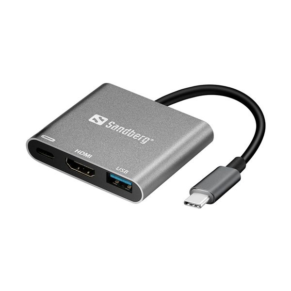 Sandberg Sandberg USB-C Mini Dock HDMI+USB Docking Station