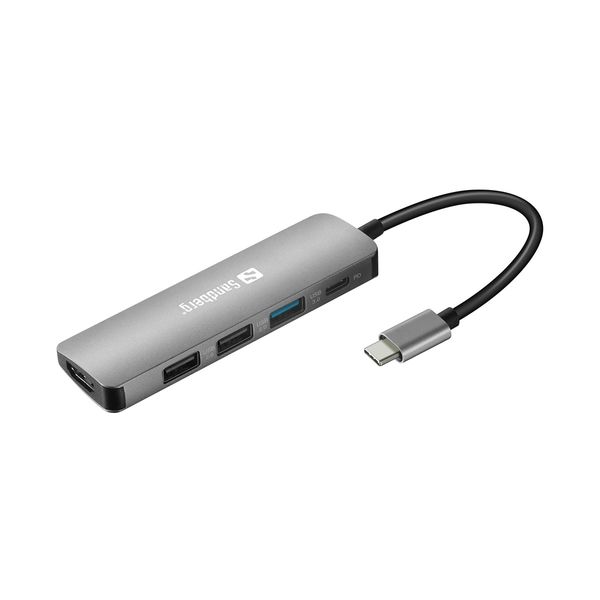 Sandberg USB-C Dock HDMI+3xUSB+PD 100W Docking Station