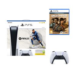 Sony PS5 & Fifa 23 Voucher Code & DualSense & Uncharted: Legacy of Thieves Collection