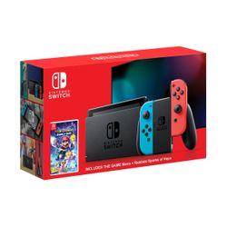 Nintendo Switch Red&Blue & Mario + Rabbids: Sparks of Hope