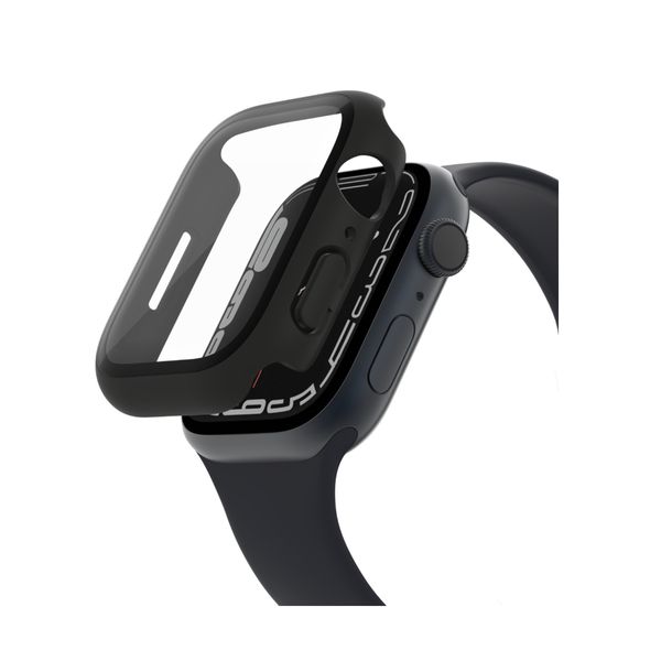 Belkin Belkin Tempered 2in1 για Apple Watch Series 7/SE/6/5/4 40/41mm Μαύρο Προστατευτικό Οθόνης