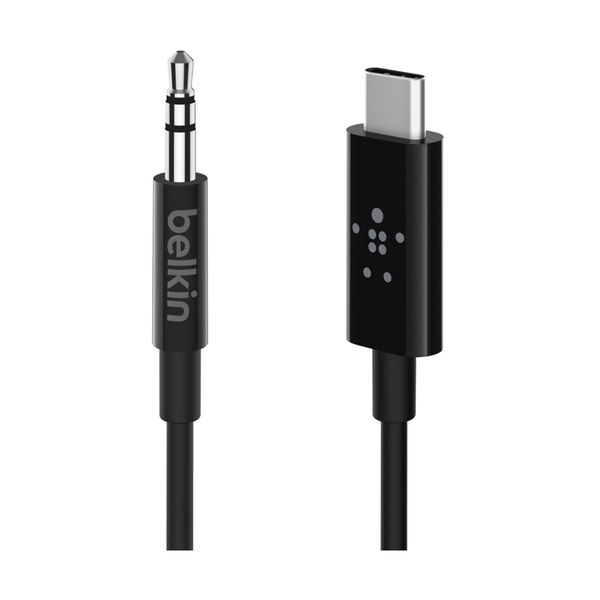 Belkin Belkin USB-C σε 3.5mm 1.8m Μαύρο Καλώδιο Ήχου