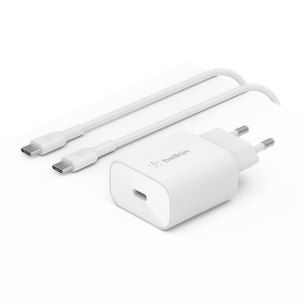 Belkin USB-C PPS 25W 1m White Αντάπτορας Φόρτισης