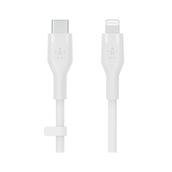 Belkin USB-C σε Lightning 3m Λευκό Καλώδιο Φόρτισης