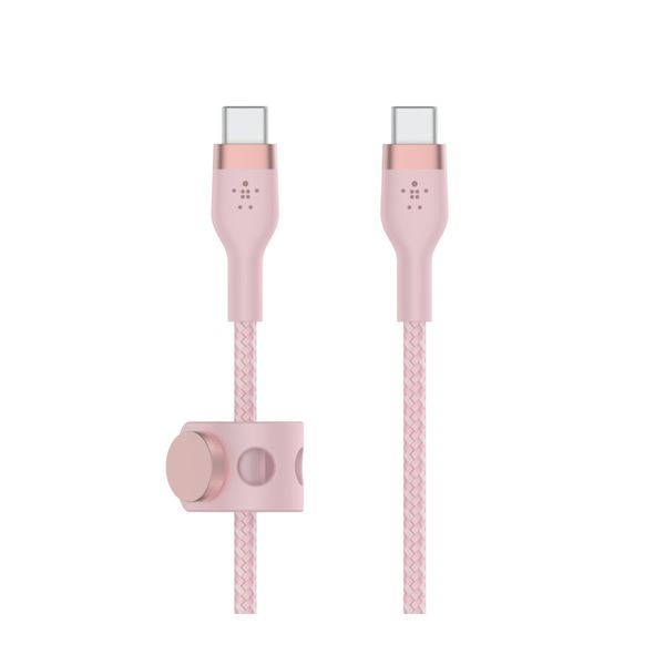 Belkin USB-C σε USB-C 2.0 BD 2m Ροζ Καλώδιο Φόρτισης