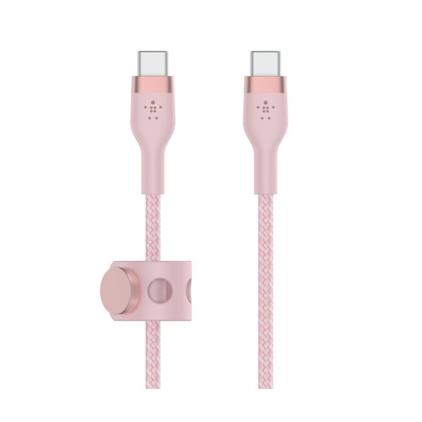 Belkin USB-C σε USB-C 2.0 BD 3m Ροζ Καλώδιο Φόρτισης