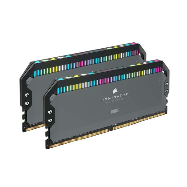 Corsair Corsair DDR5 5600 2 x 32GB C40 Dominator RGB Grey Μνήμη RAM