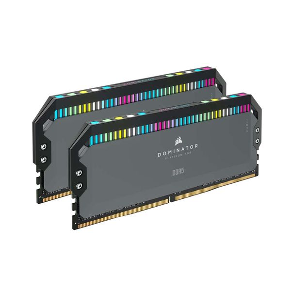 Corsair Corsair DDR5 5200 2 x 32GB C40 Dominator RGB Grey Μνήμη RAM