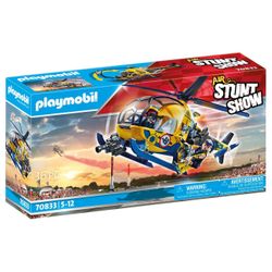 PLAYMOBIL® Air Stunt Show Ελικόπτερο & Συνεργείο 70833