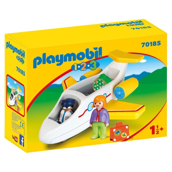 PLAYMOBIL® 1-2-3 Αεροπλάνο με Επιβάτη 70185 Παιχνίδι