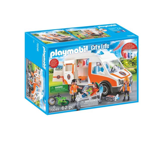 PLAYMOBIL® City Life Ασθενοφόρο με Διασώστες 70049 Παιχνίδι