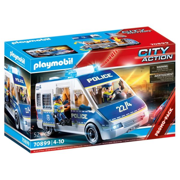 PLAYMOBIL® City Action Αστυνομικό Λεωφορείο με Φώτα και Ήχο 70899 Παιχνίδι