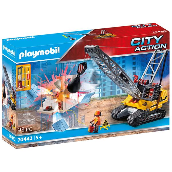 PLAYMOBIL® City Action Γερανός Κατεδάφισης με Ερπύστριες 70442 Παιχνίδι