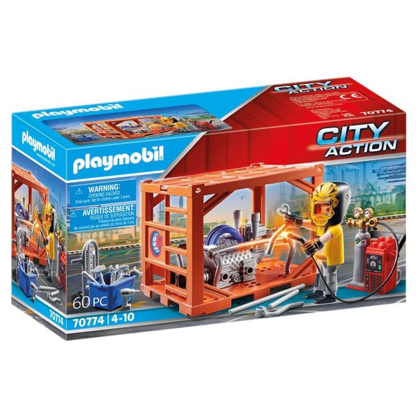 PLAYMOBIL® City Action Κατασκευαστής Container 70774 Παιχνίδι