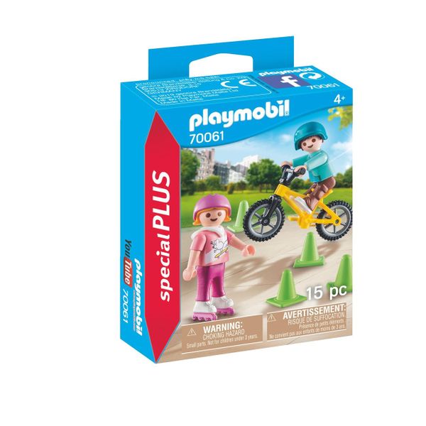 PLAYMOBIL® Special Plus Παιδάκια με Πατίνια & Ποδήλατο BMX 70061 Παιχνίδι