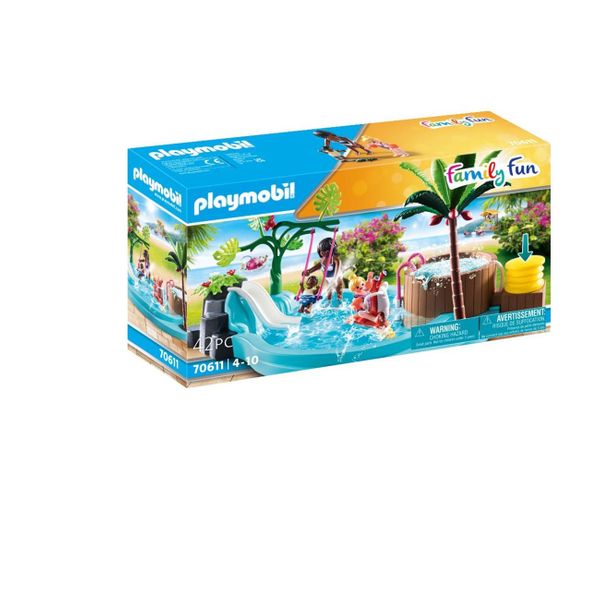 PLAYMOBIL® Family Fun Πισίνα με Υδρομασάζ 70611 Παιχνίδι