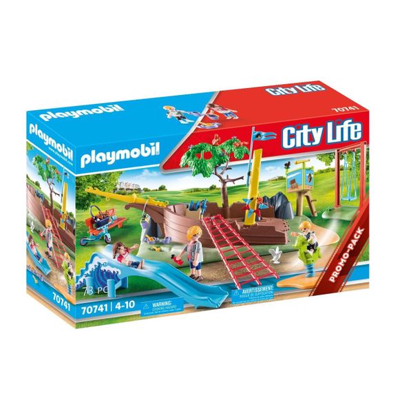 PLAYMOBIL® City Life Παιδική Χαρά με Καράβι 70741 Παιχνίδι