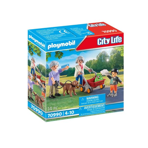 PLAYMOBIL® City Life Παππούς & Γιαγιά με Εγγονάκι 70990 Παιχνίδι