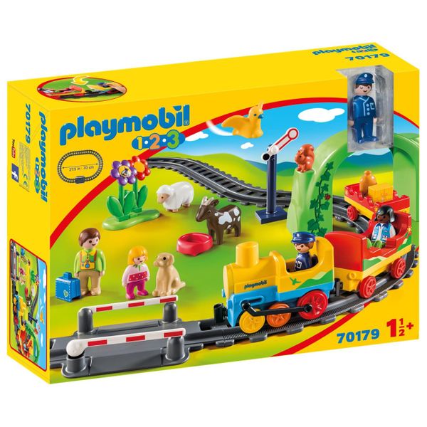 PLAYMOBIL® 1-2-3- Σετ Τρένου με Ζωάκια & Επιβάτες 70179 Παιχνίδι