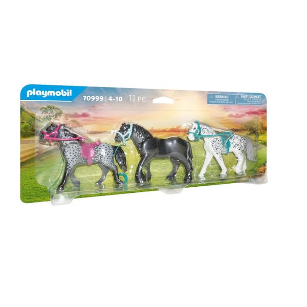 PLAYMOBIL® Country Άλογα Friesian, Knabstrupper & Andalusian 70999 Παιχνίδι