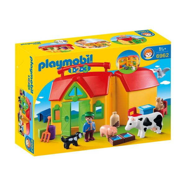 PLAYMOBIL® 1-2-3 Bαλιτσάκι Φάρμα 6962 Παιχνίδι