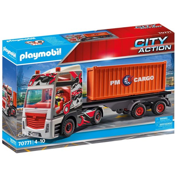 PLAYMOBIL® City Action Φορτηγό Μεταφοράς Container 70771 Παιχνίδι
