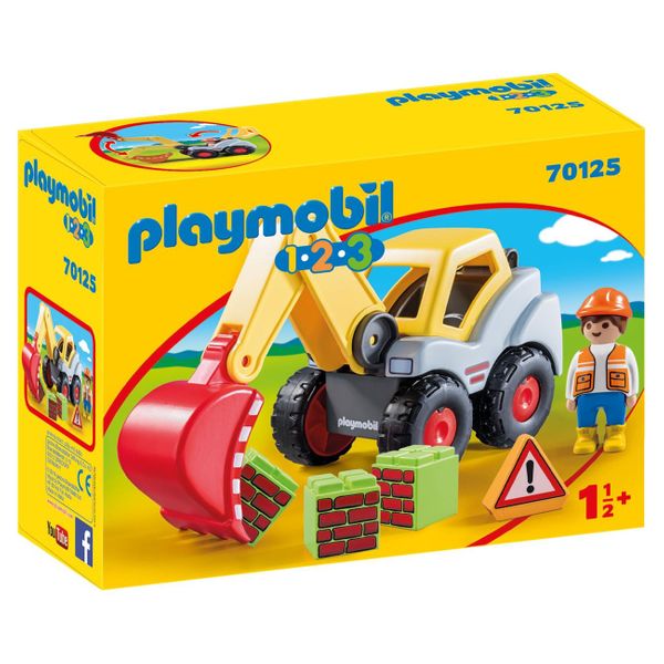 PLAYMOBIL® 1-2-3 Εκσκαφέας 70125 Παιχνίδι