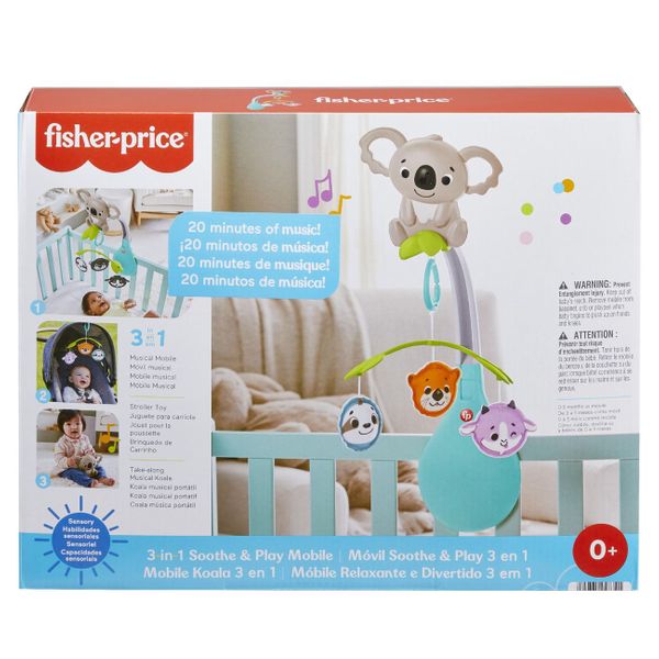 Fisher Price® Φορητό Περιστρεφόμενο Με Ζωάκια - 3 Σε 1 HGB90 Παιχνίδι