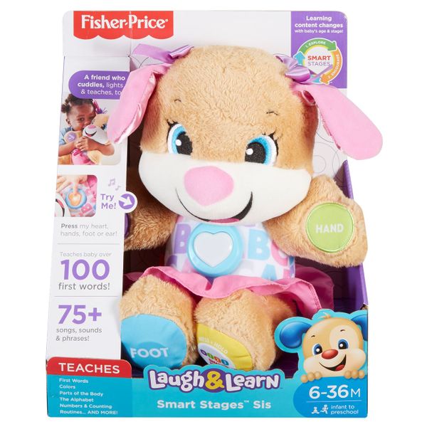 Fisher Price® Fisher Price® Εκπαιδευτικό Σκυλάκι Smart Stages Ροζ FPP82 Παιχνίδι
