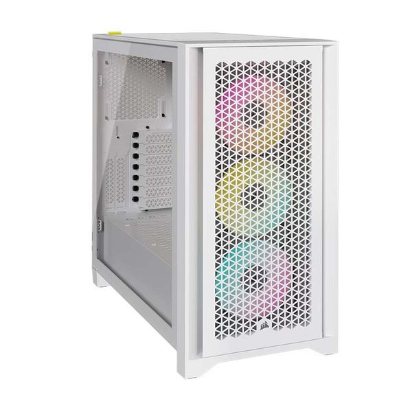 Corsair 4000D RGB AirFlow TG White Κουτί Η/Υ