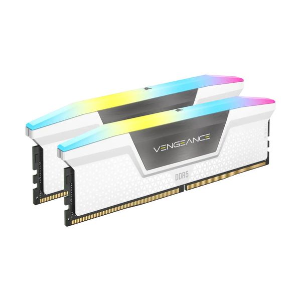 Corsair Corsair Vengeance RGB 64GB (2x32GB) DDR5 Dram 6000MHz C40 Memory Kit White Μνήμη RAM