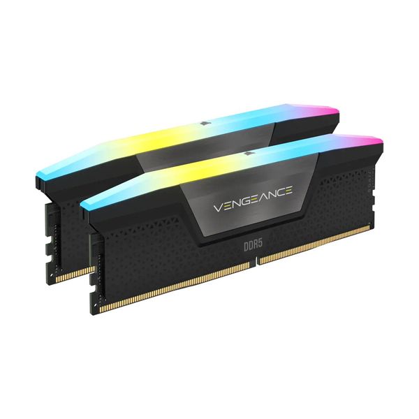 Corsair Corsair Vengeance RGB 64GB (2x32GB) DDR5 Dram 6000MHz C40 Memory Kit Black Μνήμη RAM