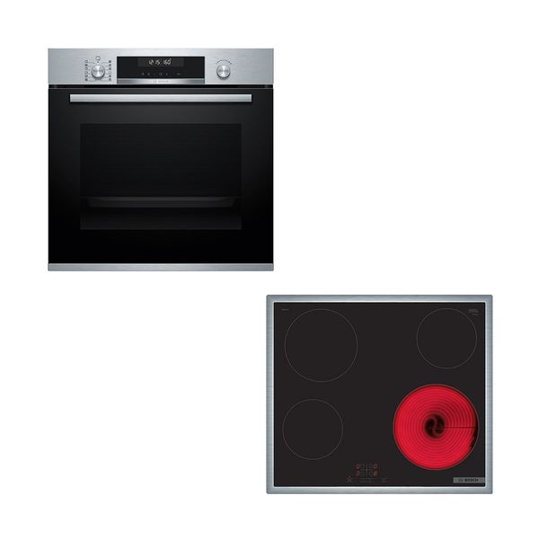 Bosch HBS578BS0 & PKE645BA2E Set Εντοιχισμού