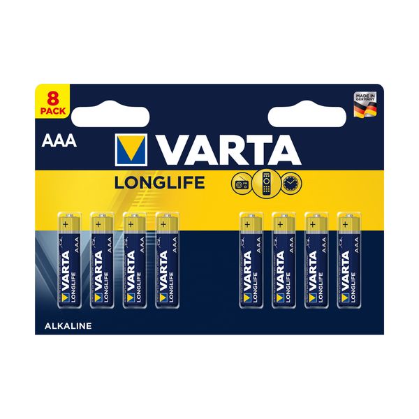 Varta Varta AAA LONGLIFE LR03 8τεμ. Αλκαλικές Μπαταρίες