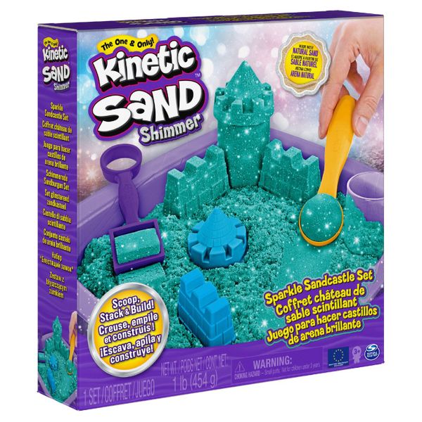 Kinetic Sand Kinetic Sand Γκλίτερ Πράσινο 6061828 Σετ Χειροτεχνίας