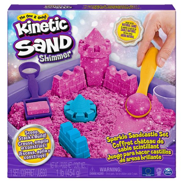 Kinetic Sand Kinetic Sand Γκλίτερ Ροζ 6063520 Σετ Χειροτεχνίας